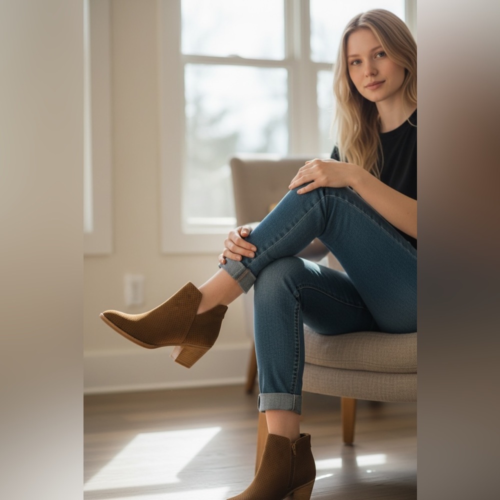 Dolce Vita Suede Ankle Booties 8W